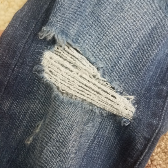 Ann Taylor Loft Distressed Skinny Jeans 00 - Picture 5 of 7